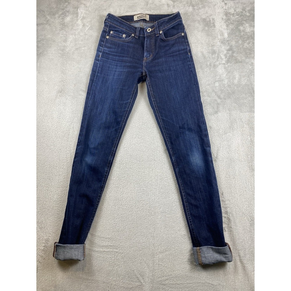Naked & Famous Jeans Women's Size‎ 24 (24x31) Skinny Indigo Power Stretch Dark